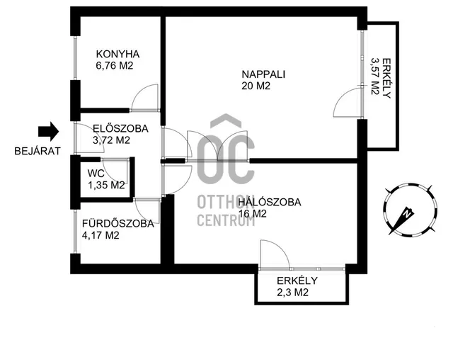 Eladó lakás Budapest XIV. kerület, Nagyzugló 52 nm