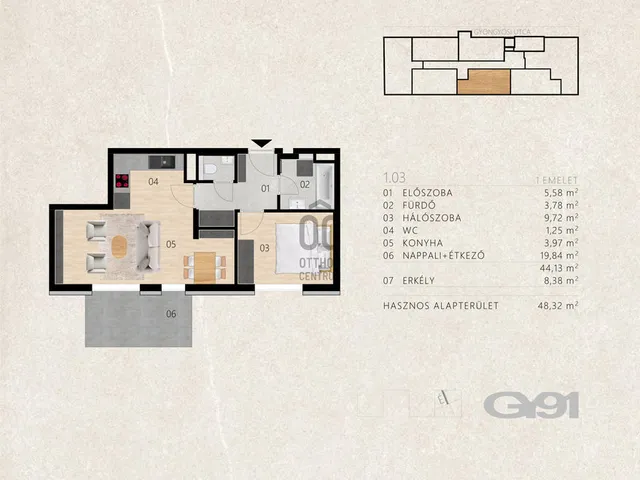 Eladó lakás Budapest XIII. kerület, Angyalföld 44 nm
