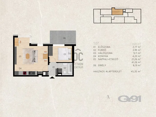 Eladó lakás Budapest XIII. kerület, Angyalföld 41 nm