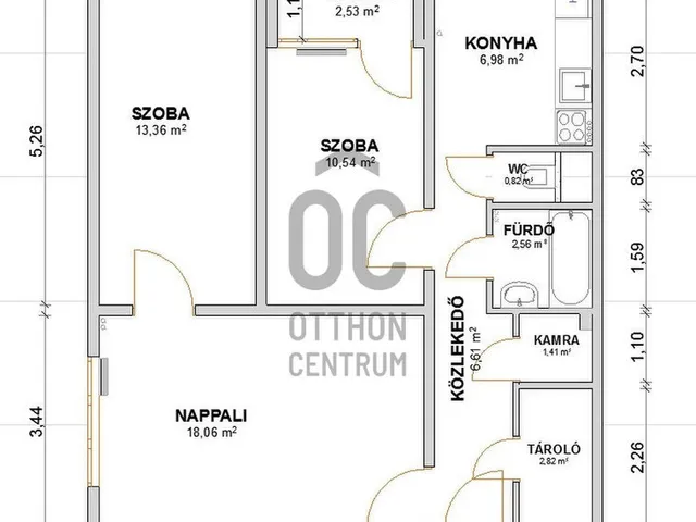 Eladó lakás Budapest XV. kerület, Újpalota 64 nm