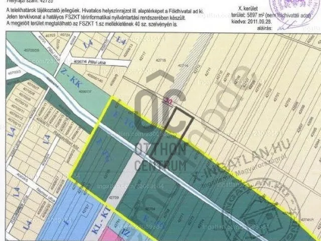 Eladó telek Budapest X. kerület, Felsőrákos 3917 nm