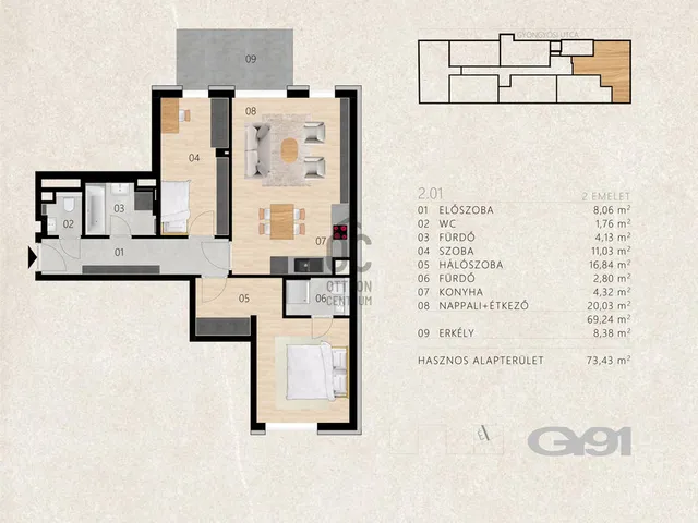 Eladó lakás Budapest XIII. kerület, Angyalföld 69 nm