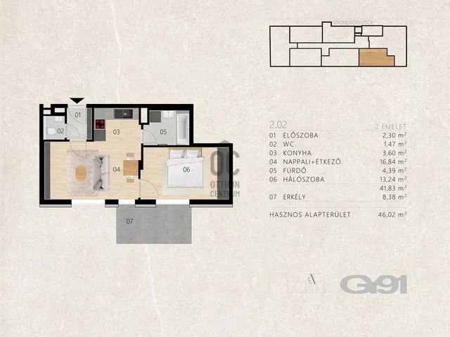 Eladó lakás Budapest XIII. kerület, Angyalföld 41 nm