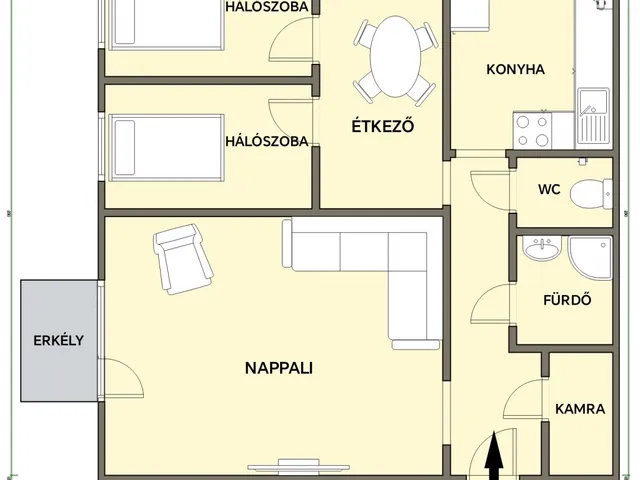 Eladó lakás Budapest XVII. kerület, Rákoskeresztúr 58 nm