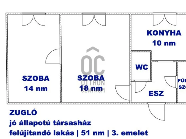 Eladó lakás Budapest XIV. kerület, Herminamező 51 nm