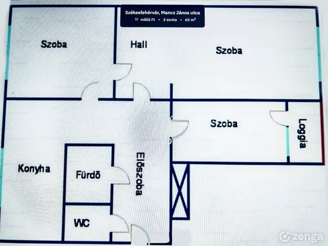 Eladó lakás Székesfehérvár, Ősz utca 62 nm