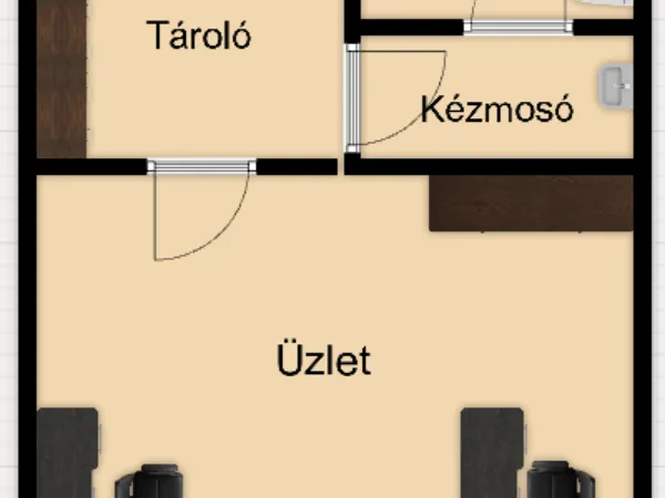 Kiadó kereskedelmi és ipari ingatlan Nyíregyháza, Belváros 21 nm