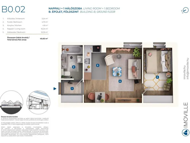 Eladó lakás Mosonmagyaróvár 41 nm