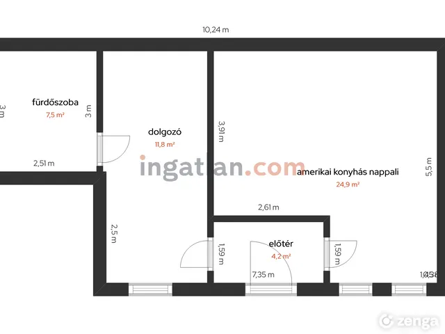 Eladó lakás Budapest VI. kerület 49 nm