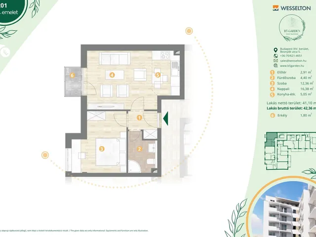 Eladó lakás Budapest XIV. kerület 42 nm