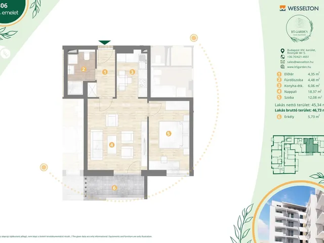 Eladó lakás Budapest XIV. kerület 47 nm