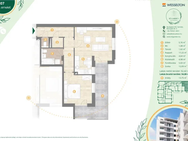 Eladó lakás Budapest XIV. kerület 55 nm