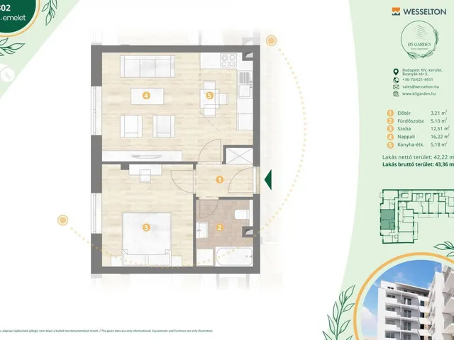 Eladó lakás Budapest XIV. kerület, Kiszugló 43 nm