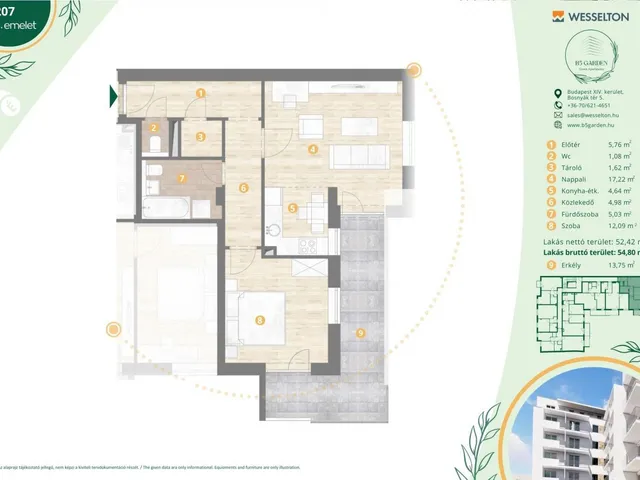 Eladó lakás Budapest XIV. kerület, Kiszugló 55 nm