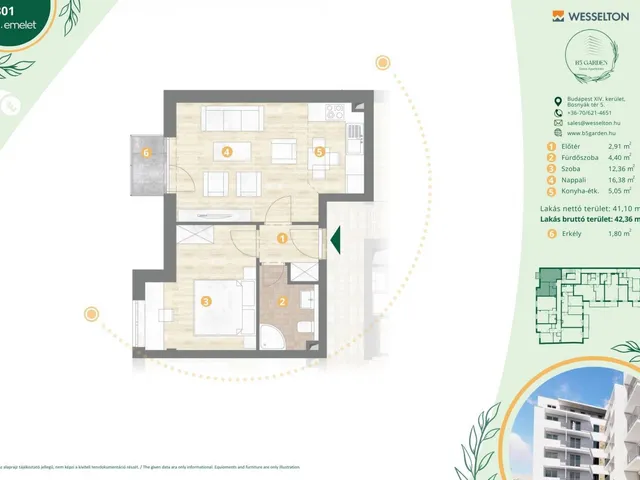 Eladó lakás Budapest XIV. kerület, Kiszugló 42 nm