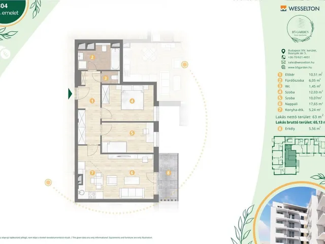 Eladó lakás Budapest XIV. kerület, Kiszugló 65 nm