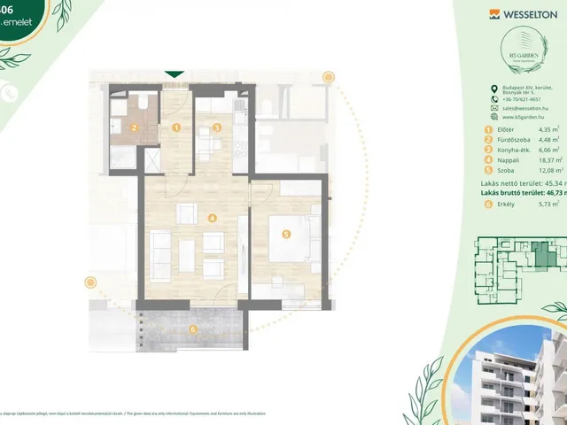 Eladó lakás Budapest XIV. kerület, Kiszugló 47 nm