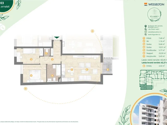 Eladó lakás Budapest XIV. kerület 64 nm