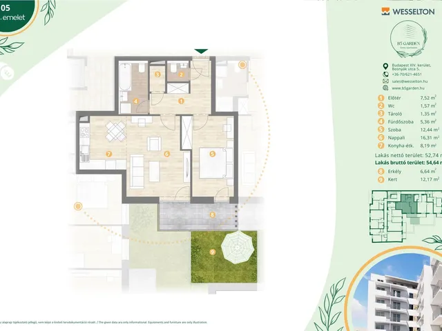 Eladó lakás Budapest XIV. kerület 62 nm