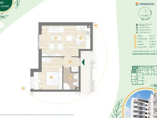 Eladó lakás Budapest XIV. kerület 42 nm