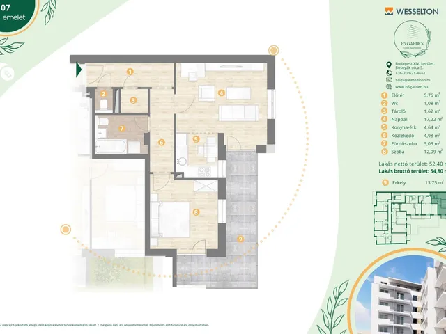 Eladó lakás Budapest XIV. kerület 55 nm