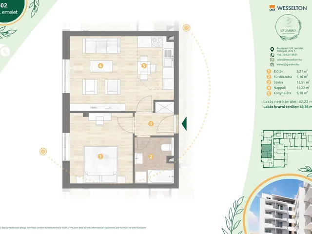 Eladó lakás Budapest XIV. kerület 43 nm