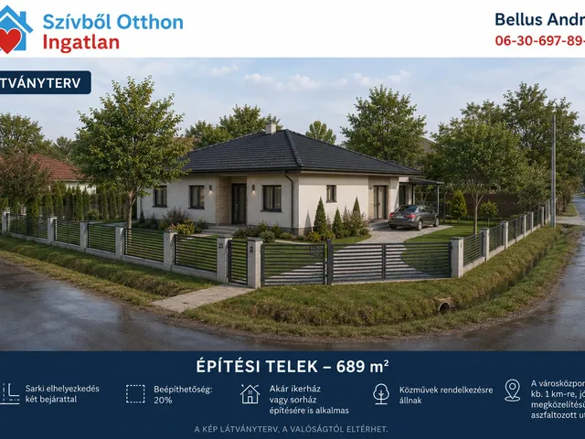 Eladó telek Békés 689 nm