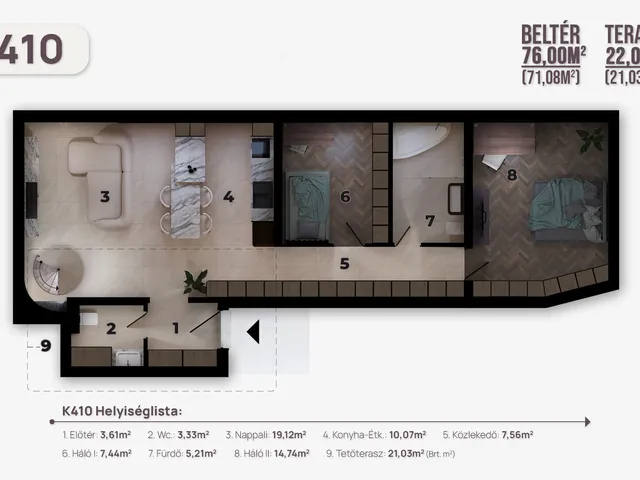 Eladó lakás Budapest V. kerület, Belváros 86 nm