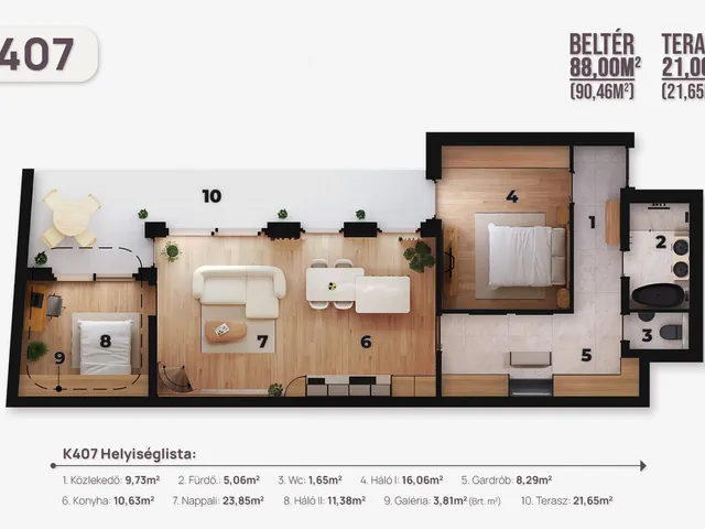 Eladó lakás Budapest V. kerület, Belváros 88 nm