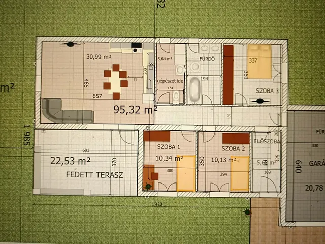 Eladó ház Nyíregyháza, Oros 117 nm