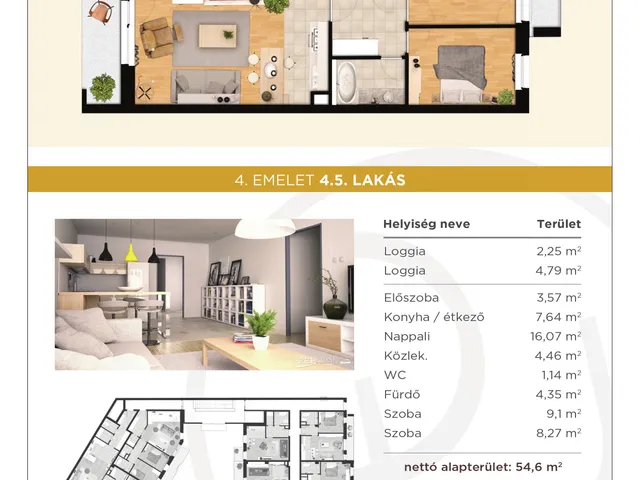 Eladó lakás Budapest XIII. kerület, Angyalföld 55 nm