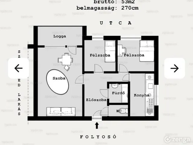 Eladó lakás Budapest XI. kerület, Kelenföld 50 nm