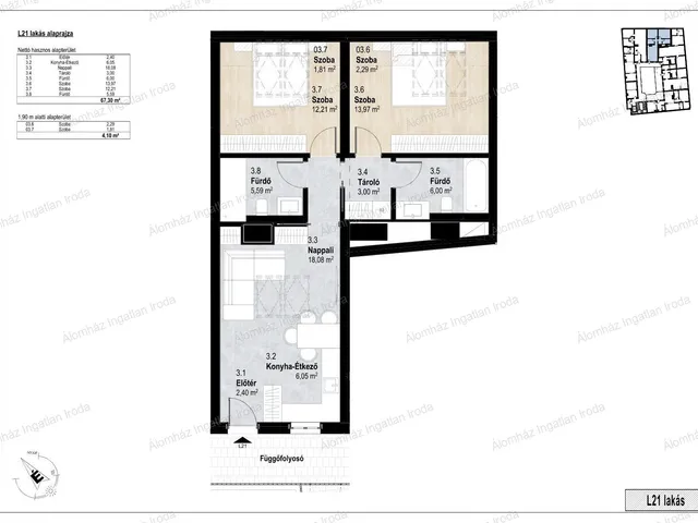 Eladó lakás Budapest VI. kerület 72 nm