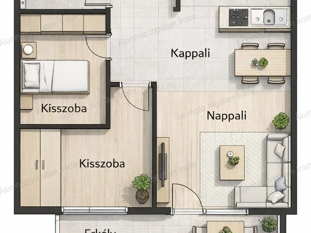 Kiadó lakás Budapest VIII. kerület 40 nm