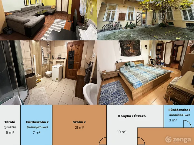 Eladó lakás Budapest VII. kerület, Külső-Erzsébetváros 56 nm