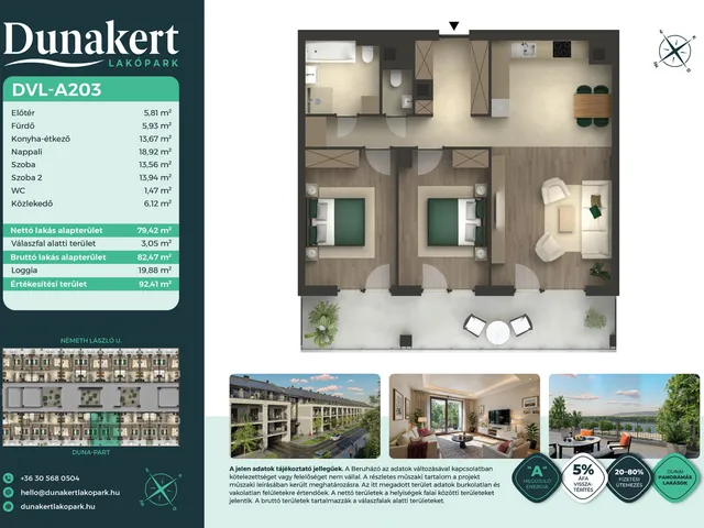 Eladó lakás Vác 79 nm