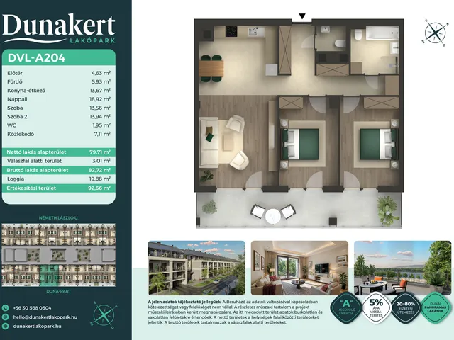 Eladó lakás Vác 80 nm