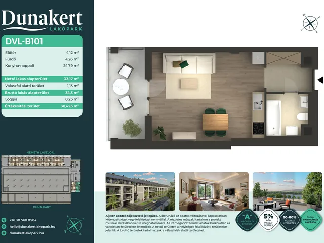 Eladó lakás Vác 33 nm