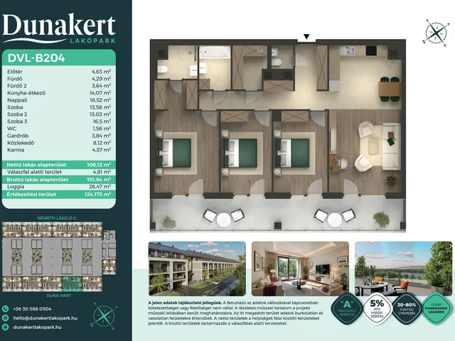 Eladó lakás Vác 106 nm