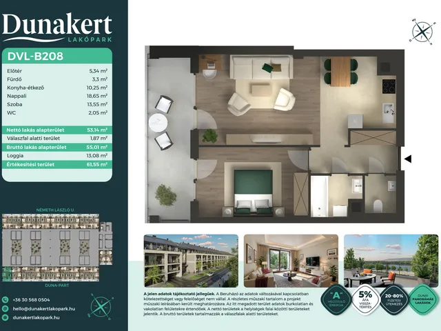 Eladó lakás Vác, Németh László utca 53 nm