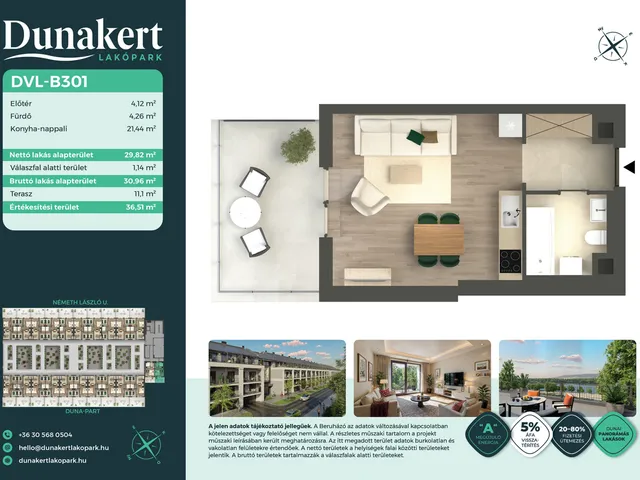 Eladó lakás Vác 30 nm