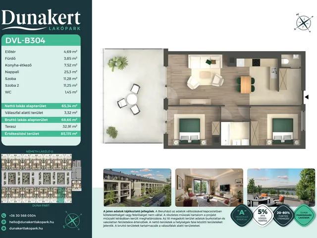 Eladó lakás Vác 65 nm