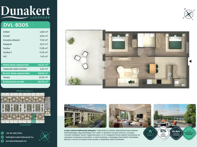 Eladó lakás Vác 65 nm