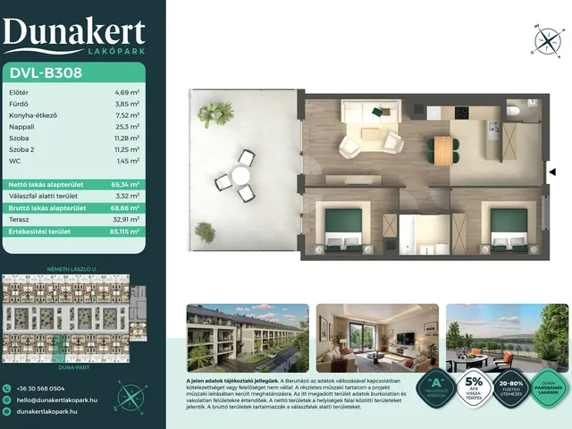 Eladó lakás Vác 65 nm