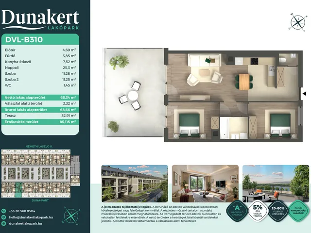 Eladó lakás Vác 65 nm