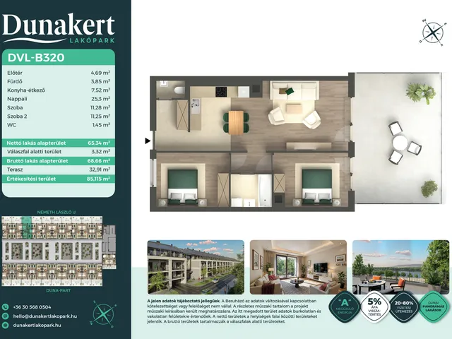 Eladó lakás Vác 65 nm