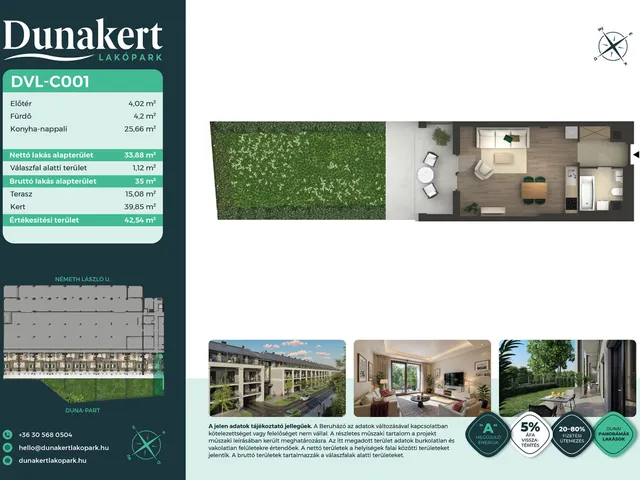 Eladó lakás Vác 34 nm