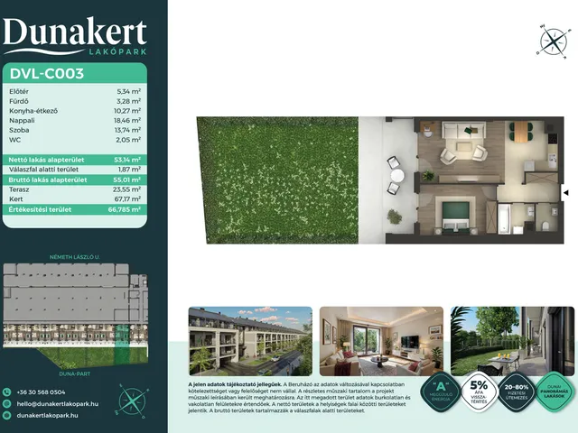 Eladó lakás Vác 53 nm