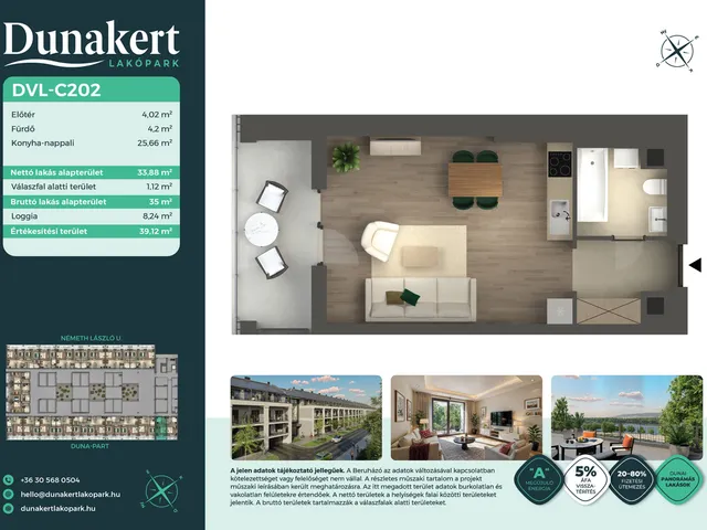 Eladó lakás Vác, Németh László utca 34 nm