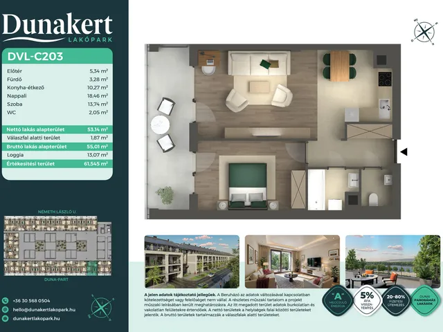 Eladó lakás Vác, Németh László utca 53 nm